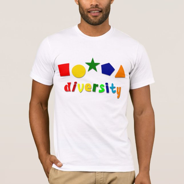 Camiseta de formas de diversidad (Anverso)