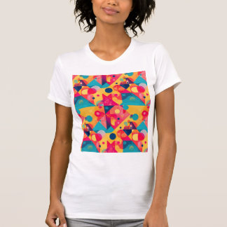 Camiseta de Formas Geométricas Retro Abstractas