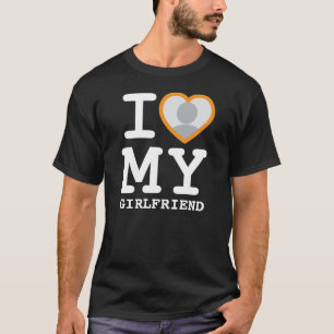 Camiseta de foto 'Amo a mi novia más que nunca'