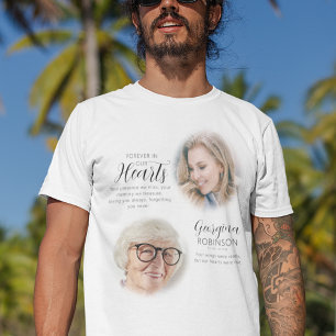 Camiseta de foto antes y después de memorial moder