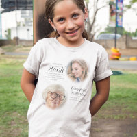 Camiseta de foto antes y después de memorial moder