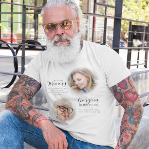 Camiseta de foto antes y después de memorial moder
