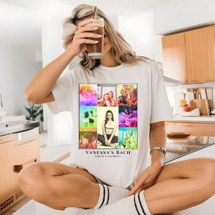 Camiseta de foto collage retro para despedida de s