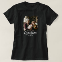 Camiseta de foto con guión establecido de abuela