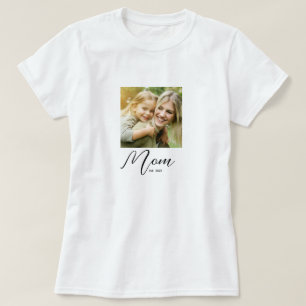 Camiseta de foto con guión establecido de mamá