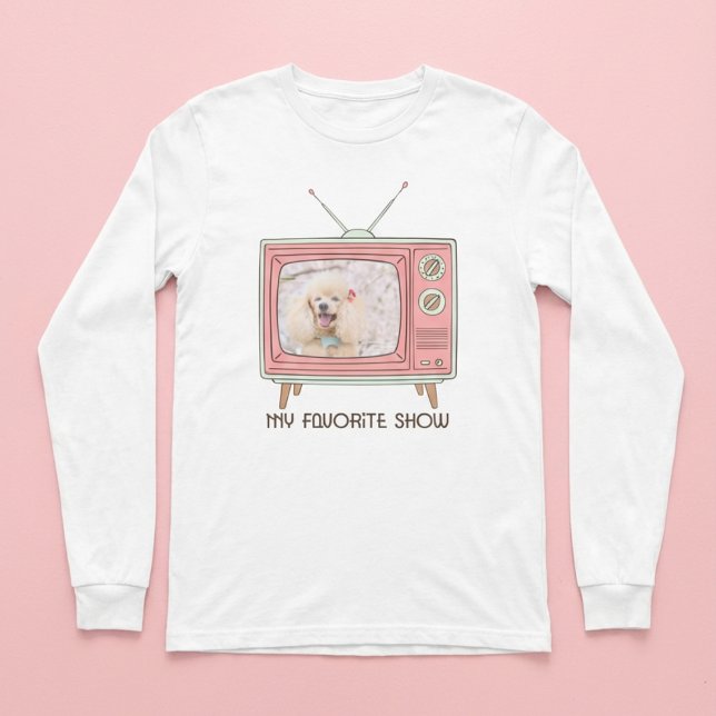 Camiseta de foto de Caniche – Mi programa favorito (Subido por el creador)