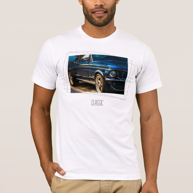 Camiseta de foto de coche clásico antiguo (Anverso)