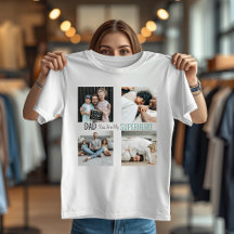 Camiseta de foto de familia de superhéroe de papá