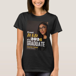 Camiseta de foto de graduación para mamá orgullosa