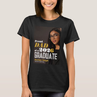 Camiseta de foto de graduación para mamá orgullosa