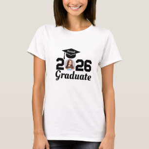 Camiseta de foto de graduado personalizada