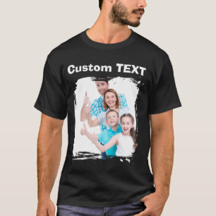 Camiseta de foto de logotipo personalizado Familia