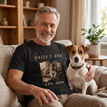 Camiseta de foto de mascota personalizada, Papá de