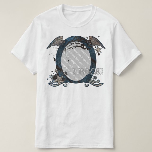 Camiseta de foto de Rocker Retro personalizable St (Diseño del anverso)