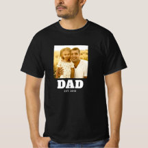 Camiseta de foto del año de establecimiento de pap