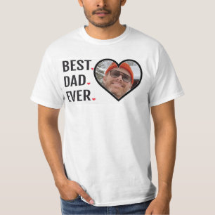 Camiseta de foto del Día del Padre con el mejor pa