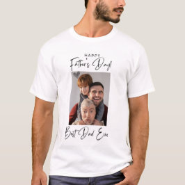 Camiseta de foto del Día del Padre feliz