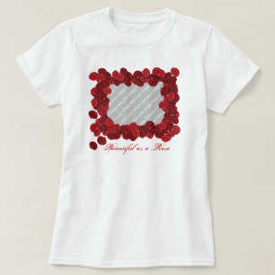 Camiseta de foto del Rosa de personalizable Petal
