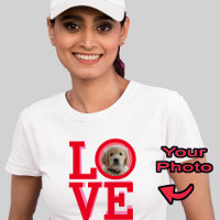 Camiseta de foto personalizada con amor a los cach
