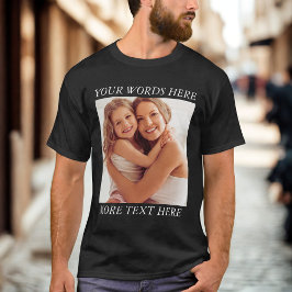 Camiseta de Foto Personalizada con Texto Personali