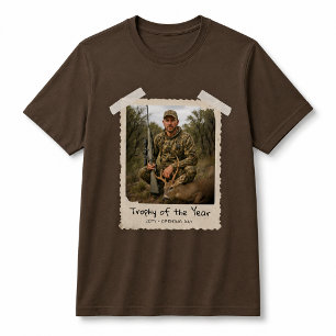 Camiseta de foto personalizada de caza, foto retro
