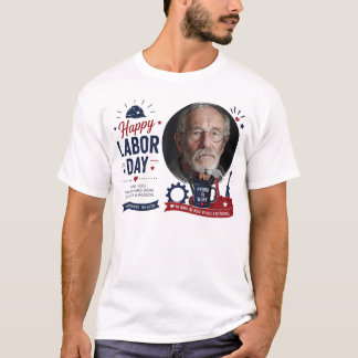 Camiseta de foto personalizada del Día del Trabajo