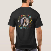 Camiseta de foto personalizada del mejor maestro