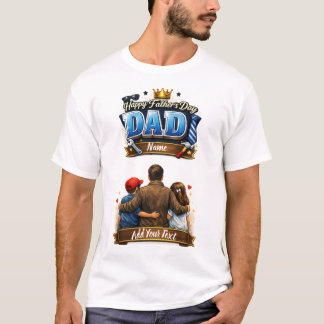 Camiseta de Foto Personalizada para el Día del Pad