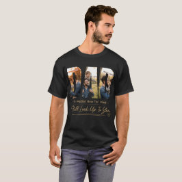 Camiseta de foto personalizada para papá