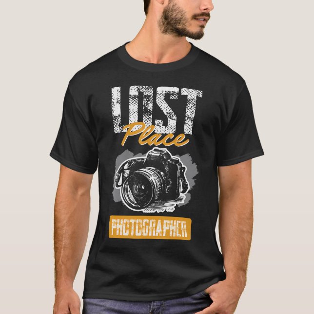 Camiseta de Fotógrafo de Lugares Perdidos Explorac (Anverso)