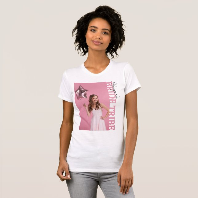 Camiseta de Fotos Bride Tribe | Despedida de Solte (Anverso completo)
