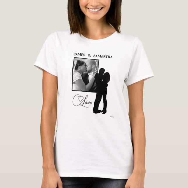 Camiseta de fotos de amor con HAMbWG gráfico (Anverso)