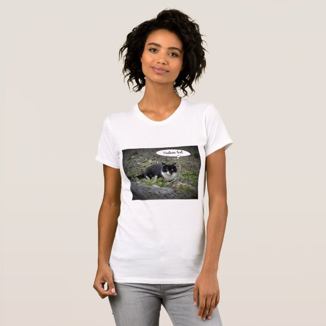 Camiseta de fotos de gato (Anverso completo)