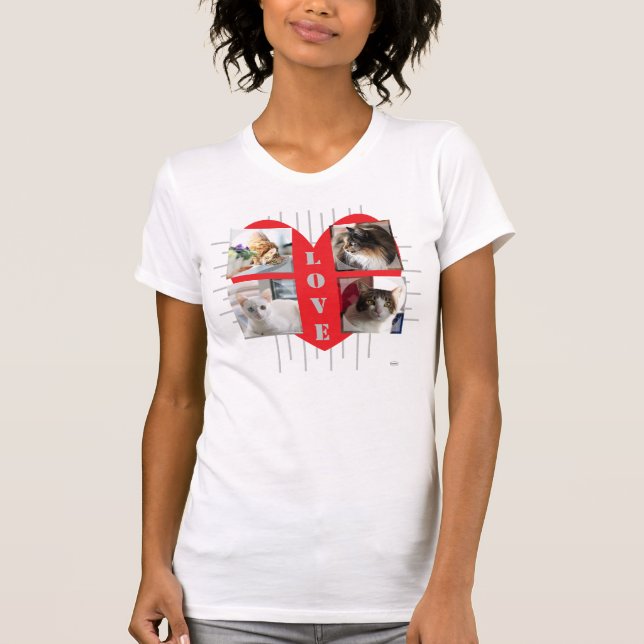 Camiseta de fotos de gatos de amor HAMbyWG (Anverso)