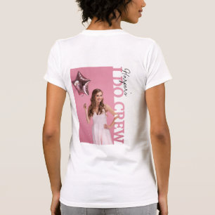 Camiseta de fotos de la novia de la tripulación   