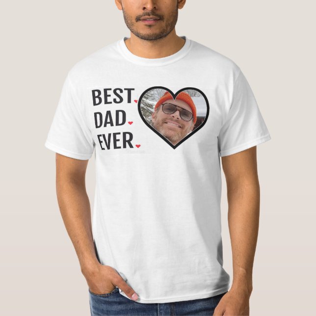 Camiseta de fotos del Día del Mejor Papá Nunca Pad (Anverso)