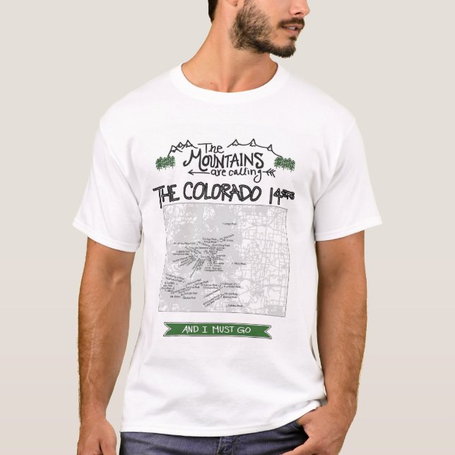 Camiseta de Fourteeners de los Colorado 14ers - (Anverso)