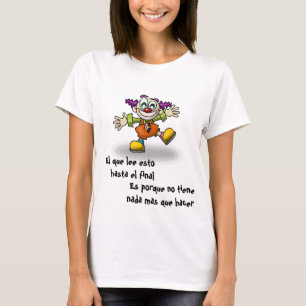 Camiseta de frase divertida