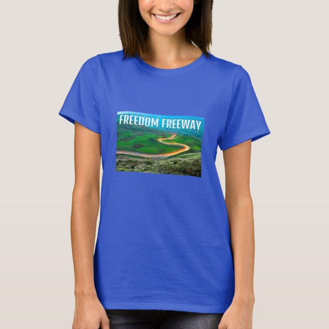 Camiseta de Freedom Freeway (oscuridad) (Anverso)