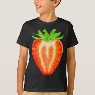 Camiseta de Fresa Adultos Hombres Mujeres Niños Fr