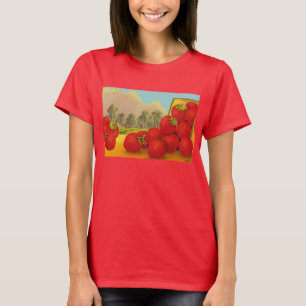 Camiseta de fresa Crate Art Retro