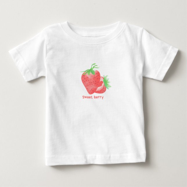 Camiseta de fresa dulce linda (Anverso)