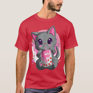 Camiseta De Fresa Para Mujeres Chicas, Kawaii Anim