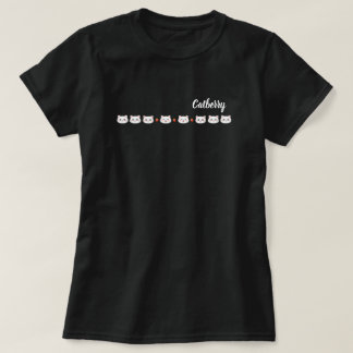 Camiseta de fresas de gato lindas | Catberry