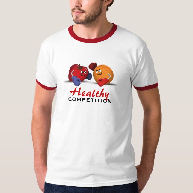 Camiseta de fruta de boxeo de la competencia salud (Anverso)