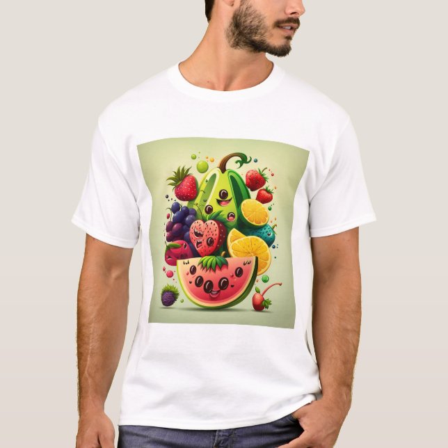 Camiseta de fruta feliz (Anverso)