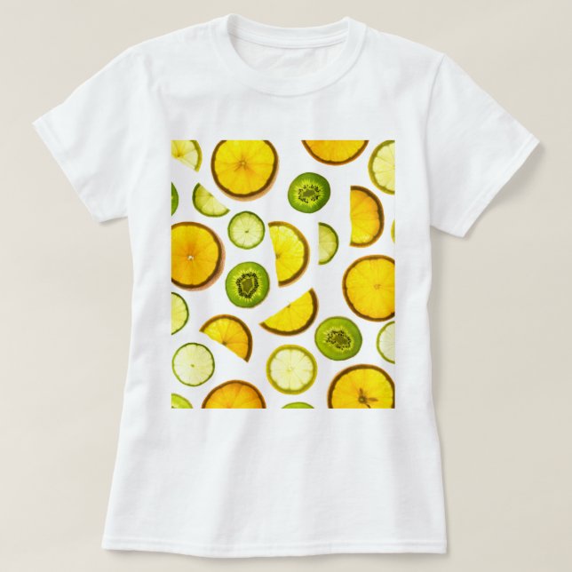 Camiseta de frutas cítricas (Diseño del anverso)