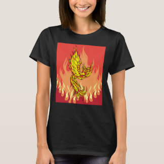Camiseta De Fuego Y Flamas Fenix Bird