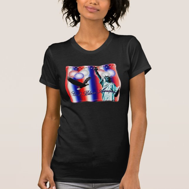 Camiseta de fuegos artificiales del 4 de julio (Anverso)