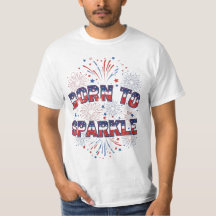 Camiseta de fuegos artificiales patrióticos - Naci